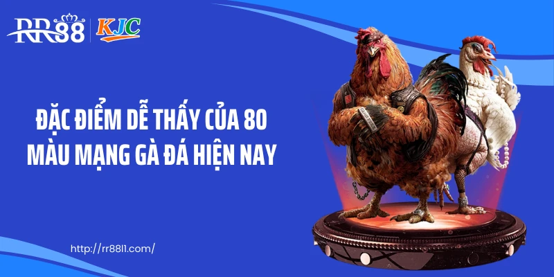 Đặc điểm dễ thấy của 80 màu mạng gà đá hiện nay