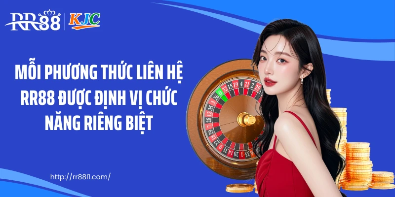 Mỗi phương thức liên hệ RR88 được định vị chức năng riêng biệt